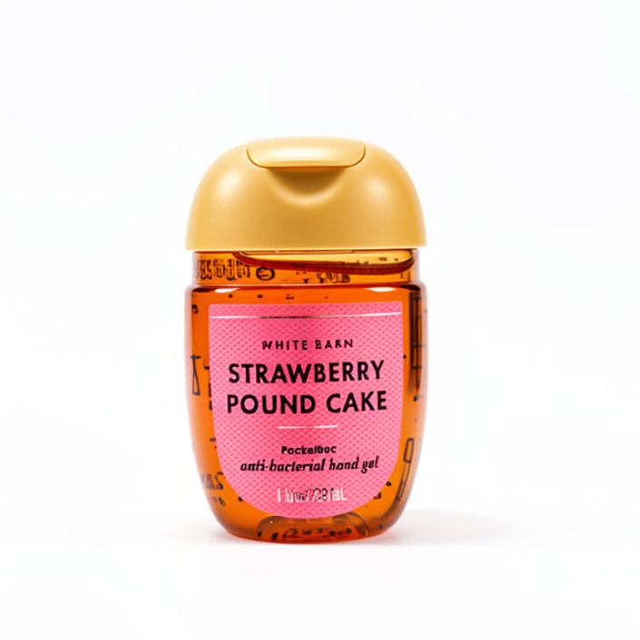 Gel antibacteria Bath & Body Works Strawberry Pound Cake 29 ml (1 fl oz).