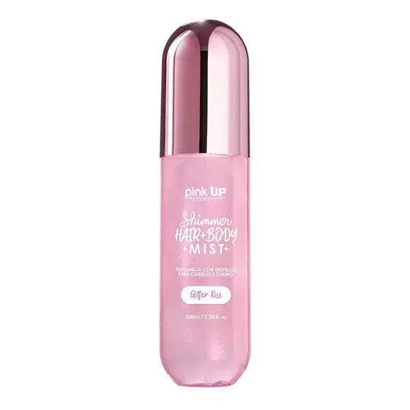Hair + Body Mist Shimmer Glitter Kiss - Pink Up