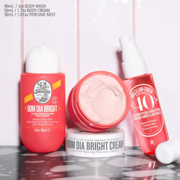 Set Tamaño Viaje Bom Dia Bright - Sol de Janeiro - Cheirosa 40