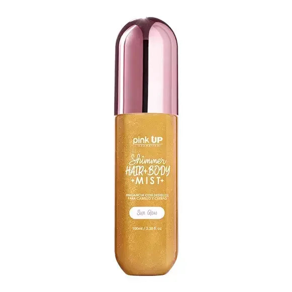 Hair + Body Mist Shimmer Sun Glow - Pink Up
