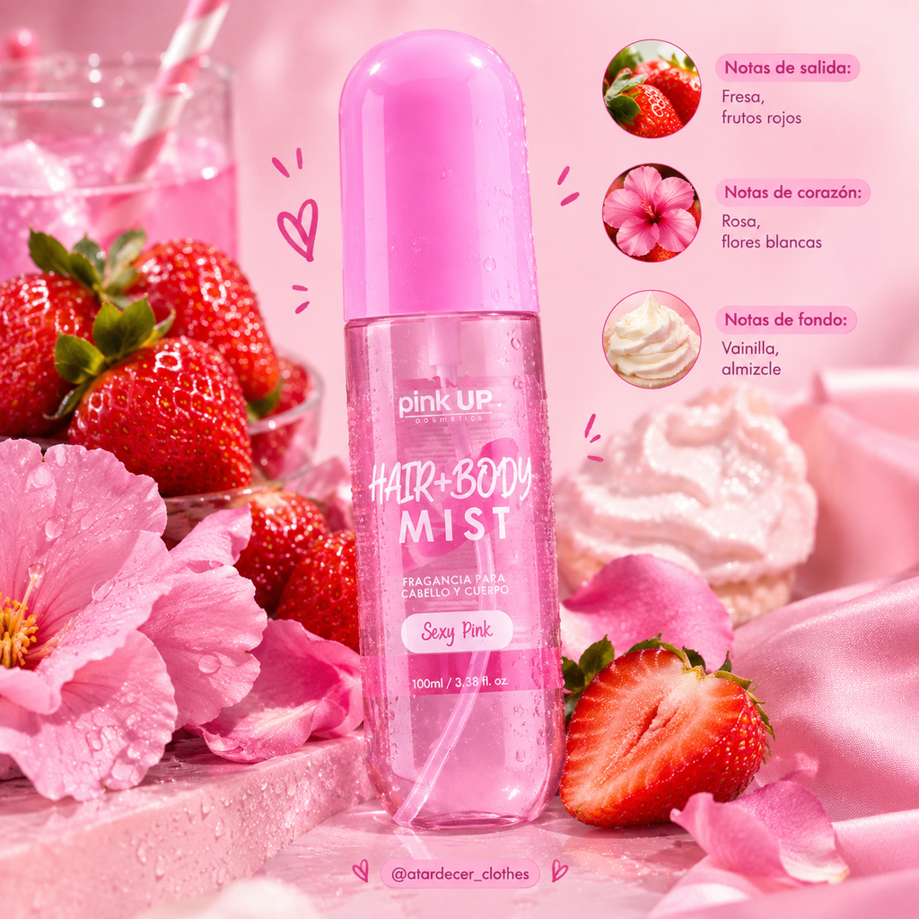Hair + Body Mist Sexy Pink - Pink Up