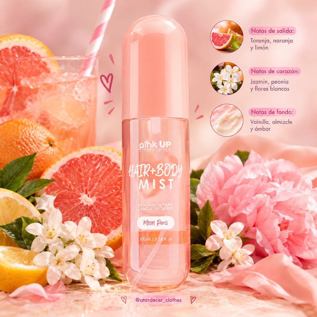 Hair + Body Mist Mon Paris - Pink Up