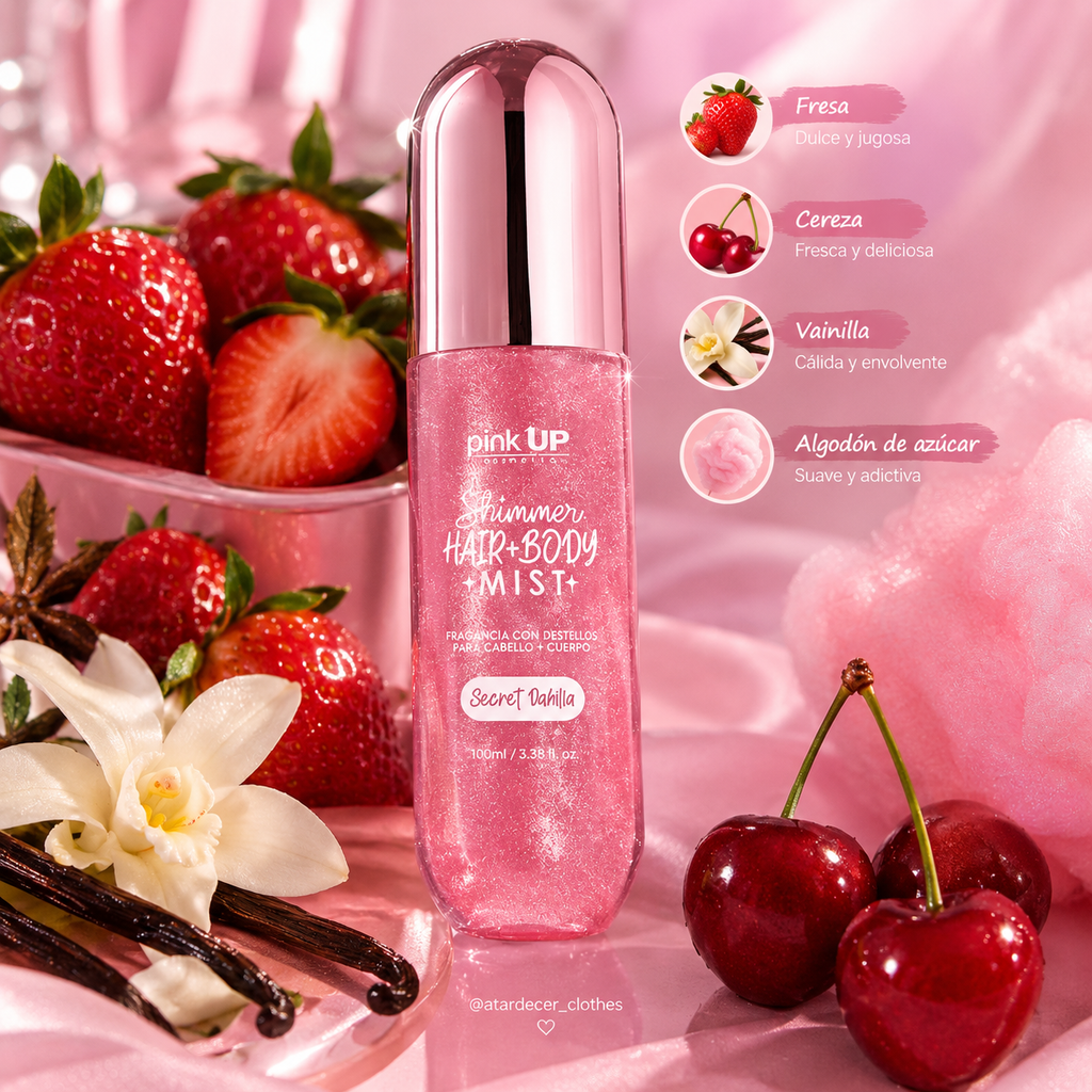 Hair + Body Mist Secret Dahlia - Pink Up