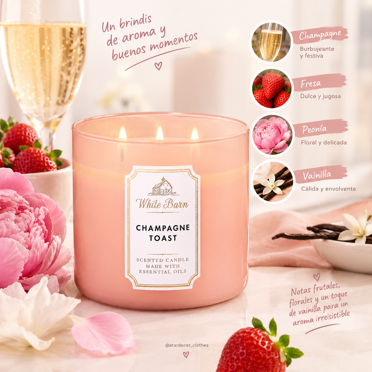 Vela Champagne Toast – White Barn