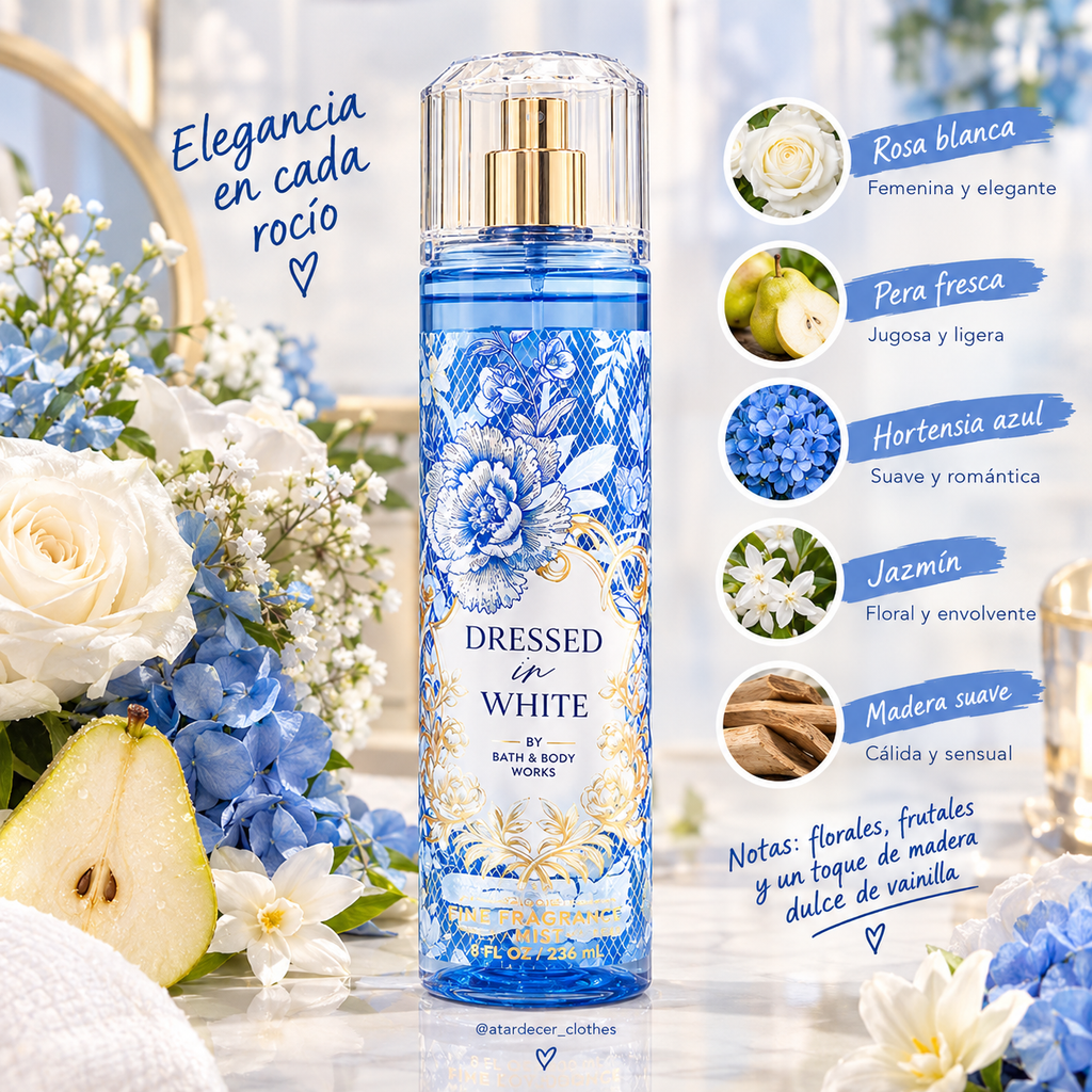 Dressed in White – Bath & Body Works Fine Fragrance Mist