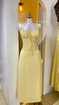 Vestido Midi  con Escote y Tirantes