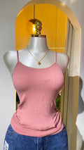 Blusa Top de Tirantes Acanalada