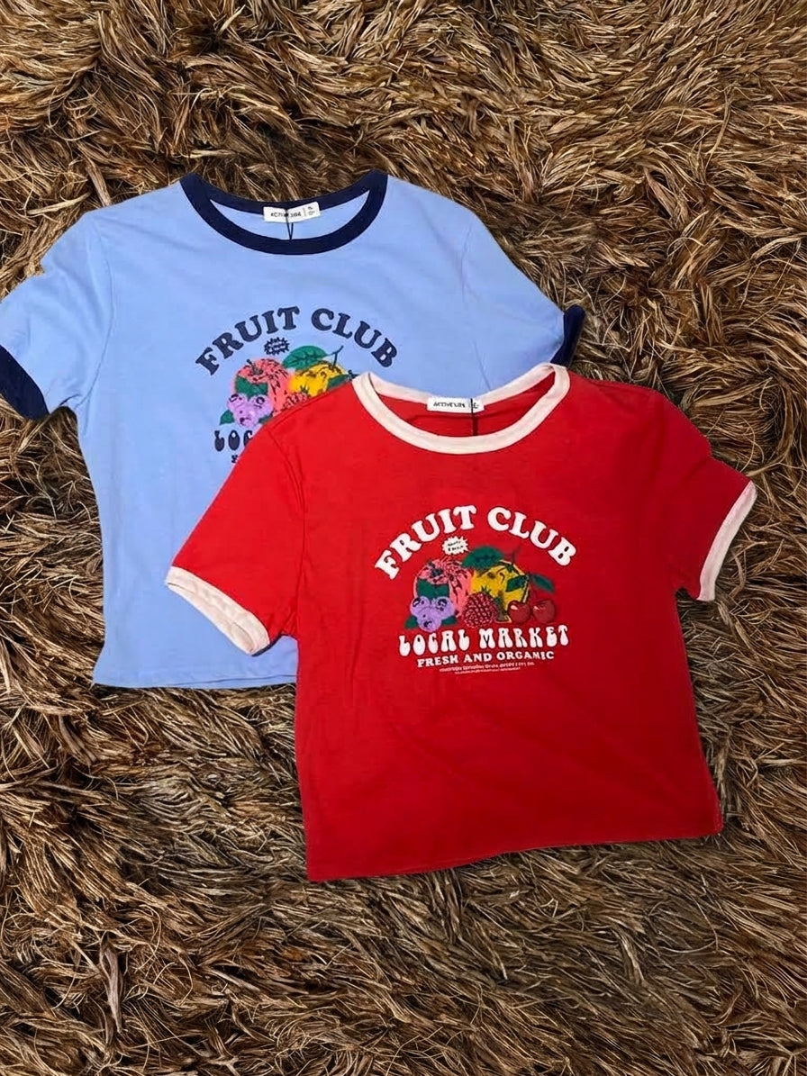 Playera Retro Fruit Club Local Market
