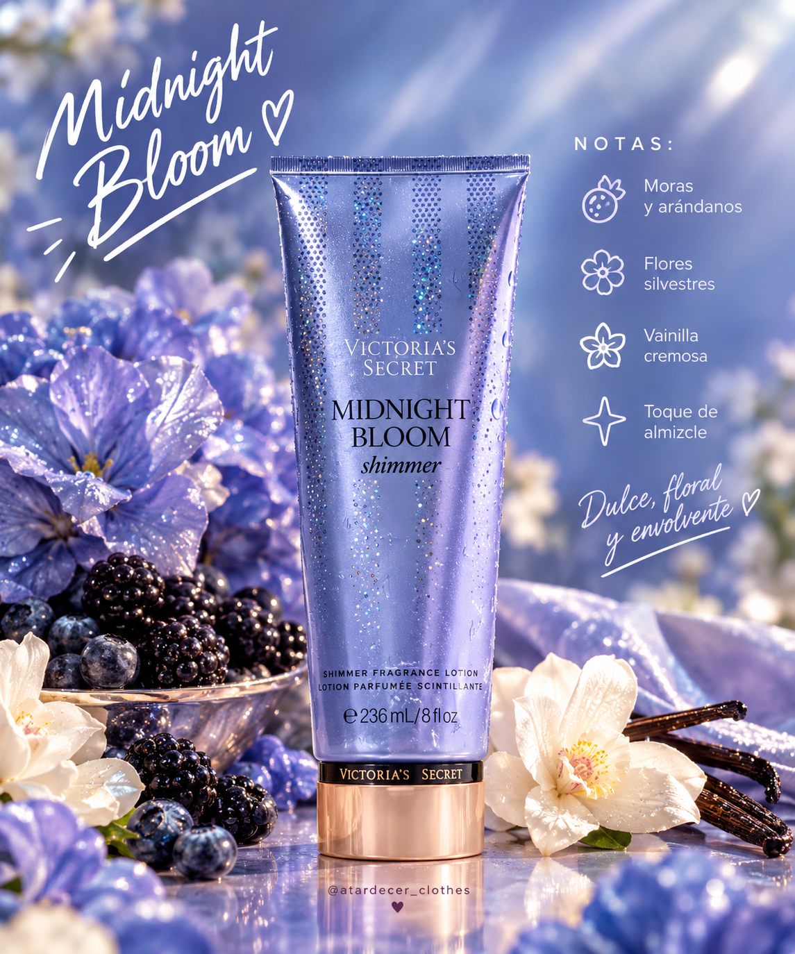 Victoria's Secret Midnight Bloom Shimmer – Crema Corporal