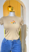 Playera "Just Peachy" Beige
