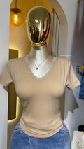 Blusa manga corta V JS