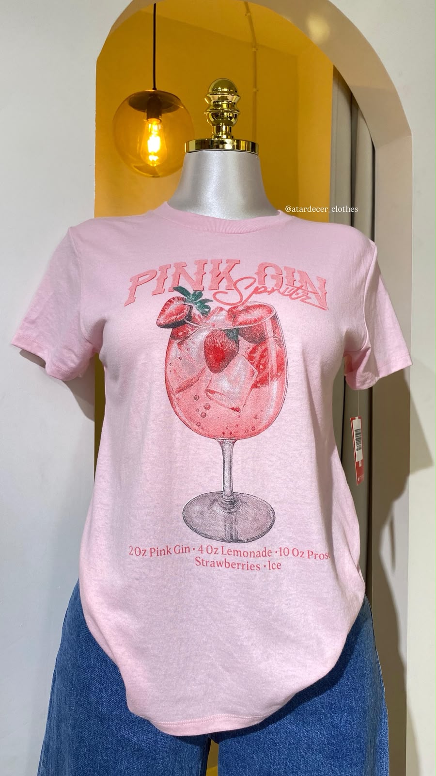 Playera Rosa "Pink Gin Spritz"