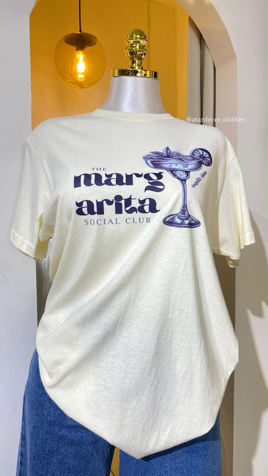 Playera Crema "Margarita Social Club"