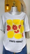 Playera Blanca "Fruits Market"