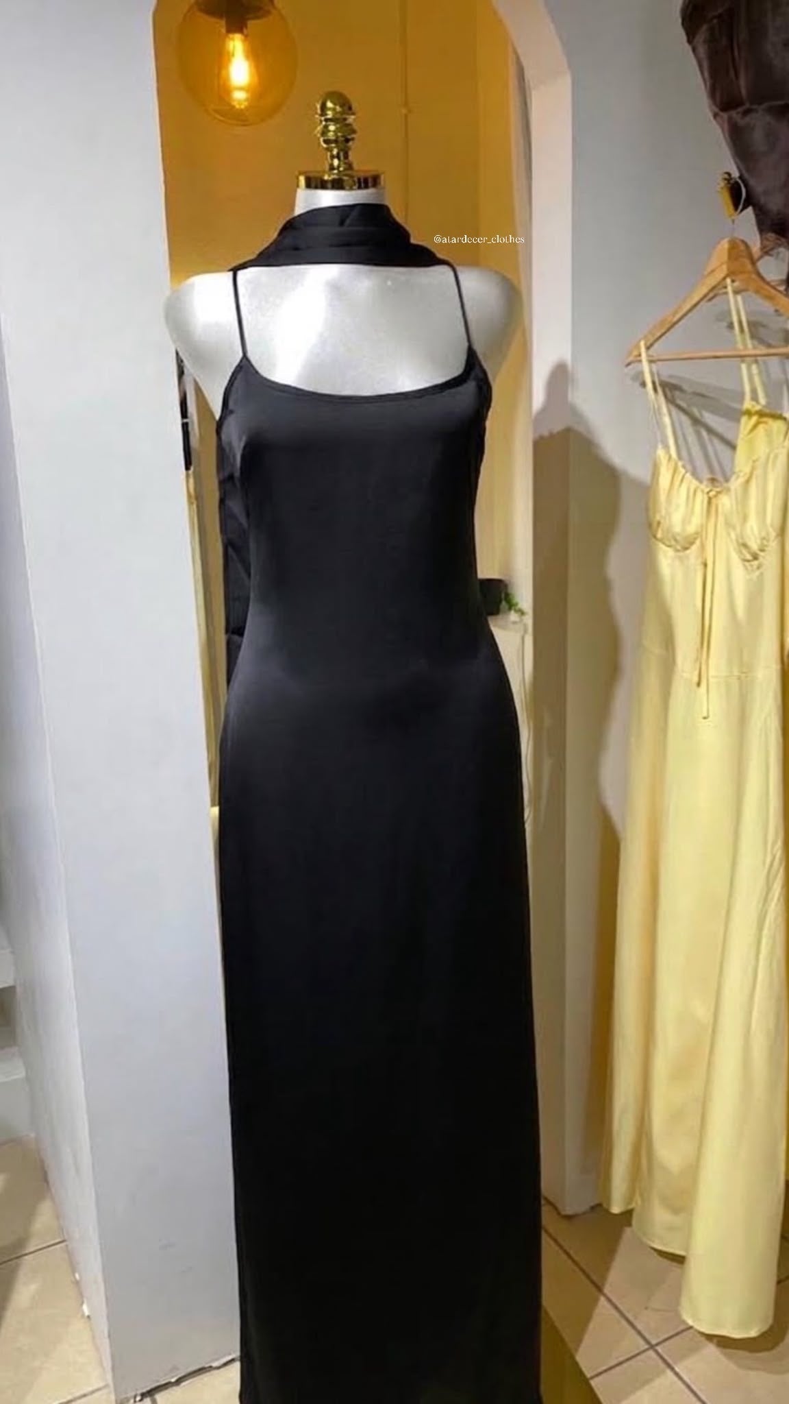 Vestido largo negro
