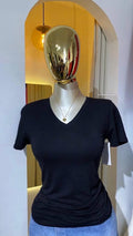 Blusa básica cuello V -ACTIVE BASIC