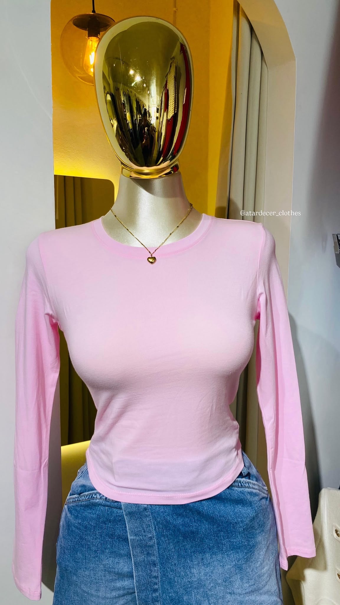 Blusa corta manga larga JS